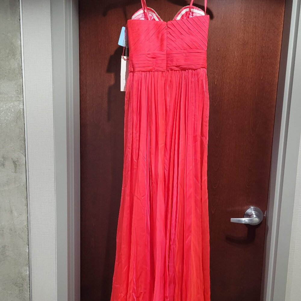 Angela and Alison Long Prom 41023 Size 2 Watermelon Color - Picture 7 of 7